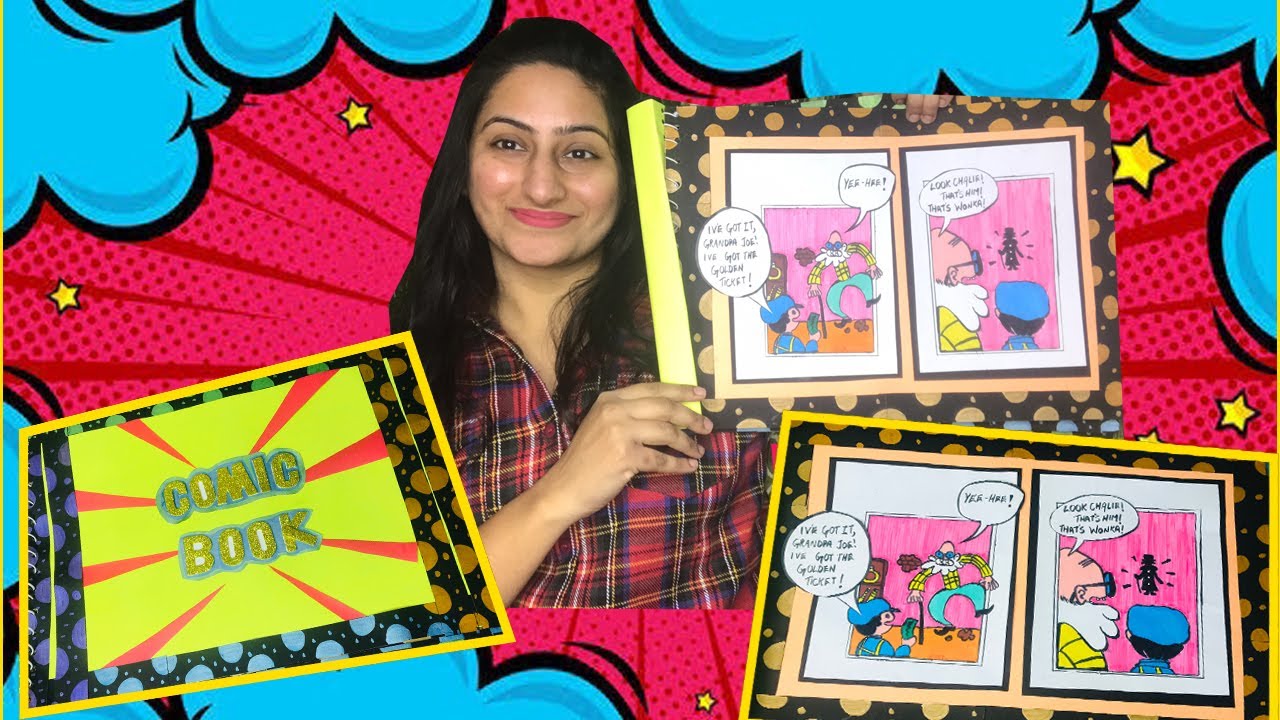 Handmade Comic Book Making At Home Handmade Comic Book Idea Comic 
