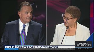 Mayoral candidates Bass, Caruso turn up heat with weeks left until election