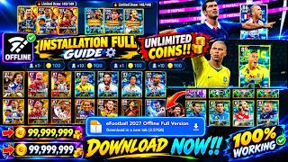 eFootball 2027 Offline Mod APK Download | Unlimited Coins & Full Installation Guide🔥
