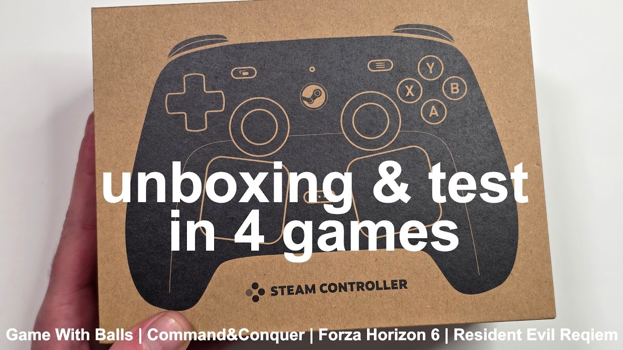 new Steam Controller unboxing & test - YouTube