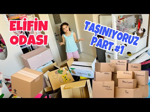 TAŞINIYORUZ !! PART 1 !! |ELİF SİNEMİN ODASINI TOPLADIK !!