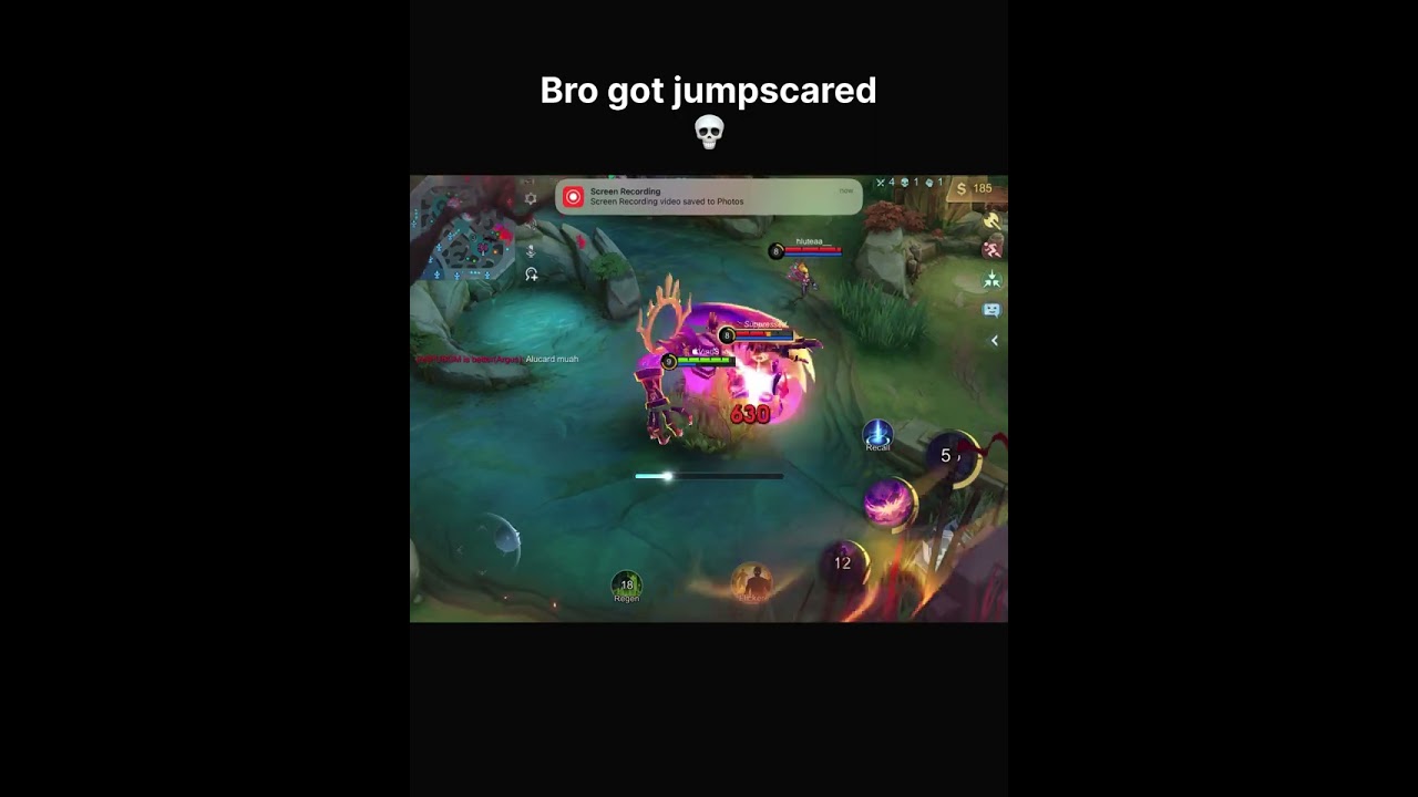 Bro got jumpscared💀