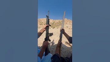 Classic shortgun vs latest M16A4 targeting Bricks 🧱