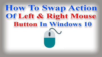 How to Swap Action of Left & Right Mouse Buttons In Windows 10.