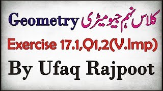 Math Class 9th,Ch 17,Ex 17.1,Q1,2