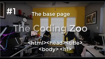 Learn HTML, CSS, and JavaScript - Create Base Page  -  Lesson 1 for Beginners