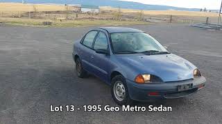 1995 Geo Metro for auction - school surplus auction