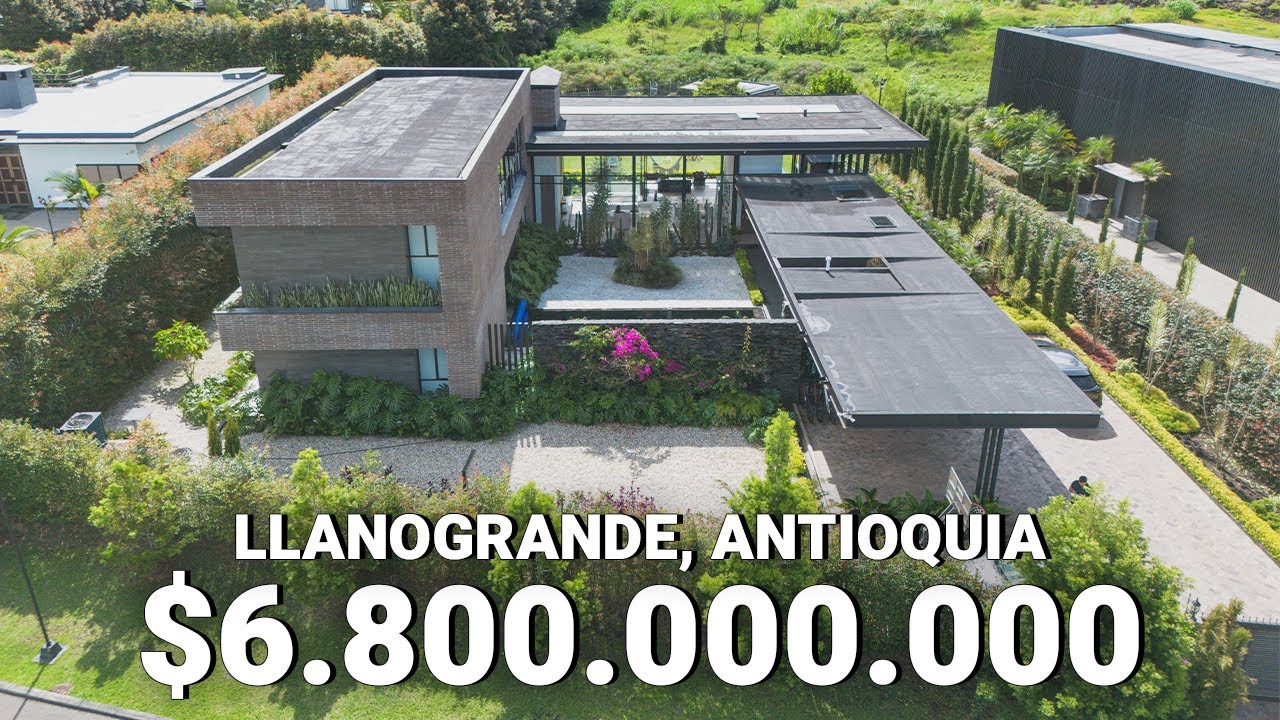 Recorrido por una de las casas de LUJO más impresionantes de Llanogrande, Antioquia