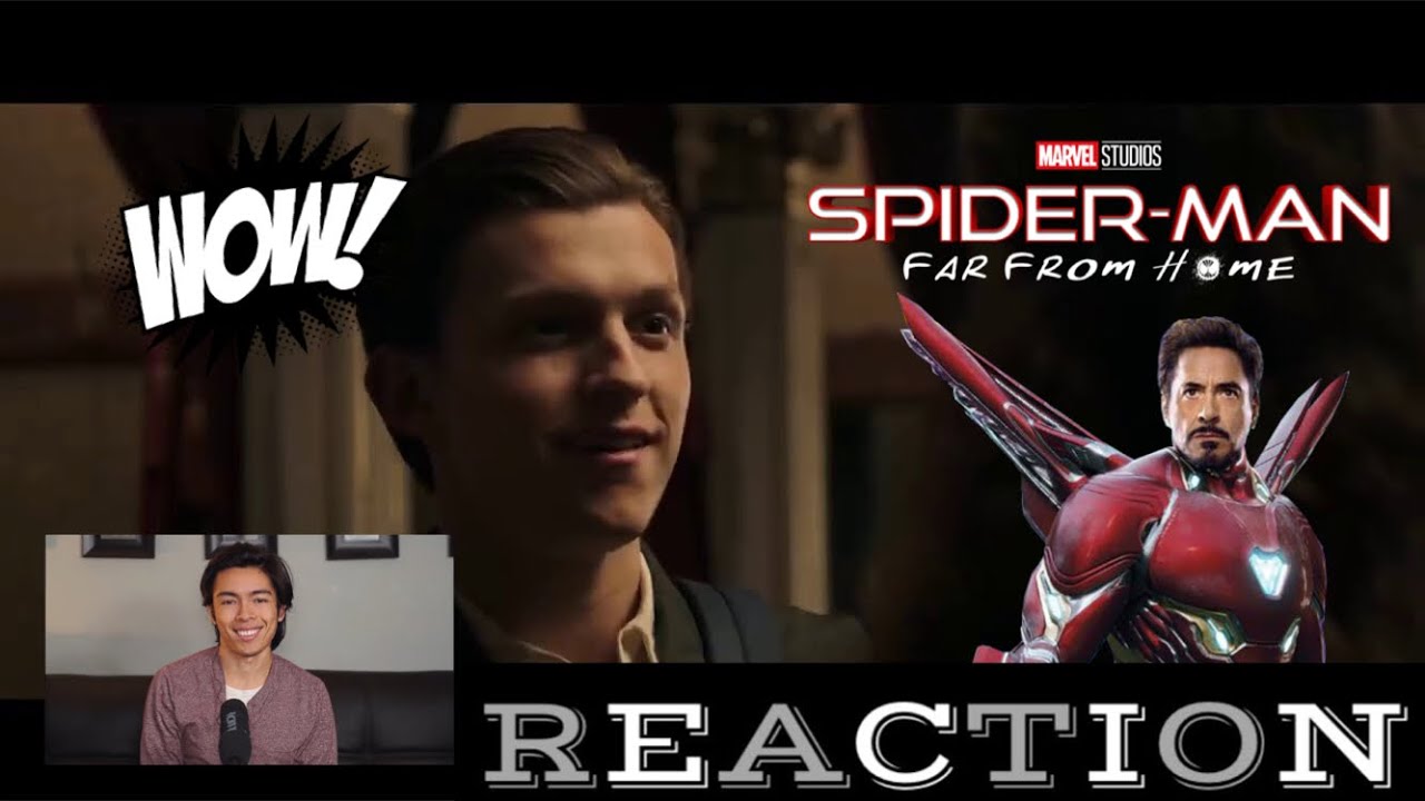 Spider Man Far From Home Trailer Reaction - YouTube