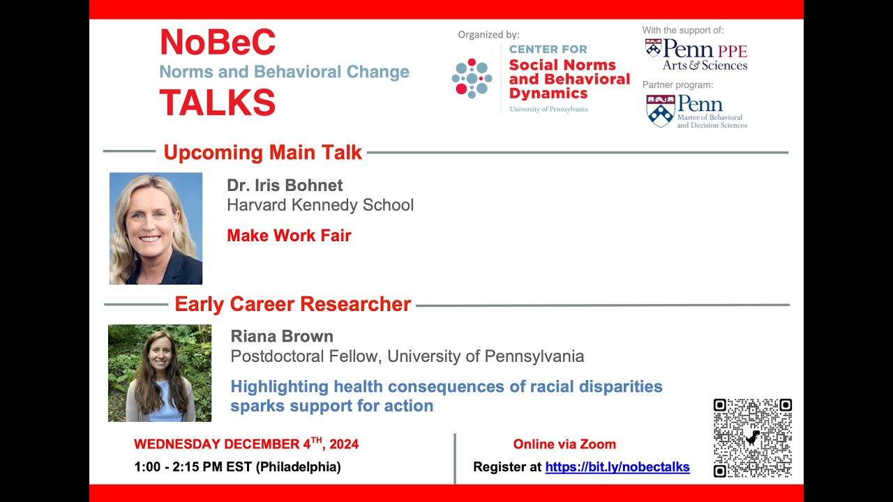 NoBec Talk 2024 - Make Work Fair - Dr. Iris Bohnet - YouTube