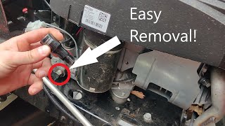 Easy Lawnmower Oil Drain Bolt Removal