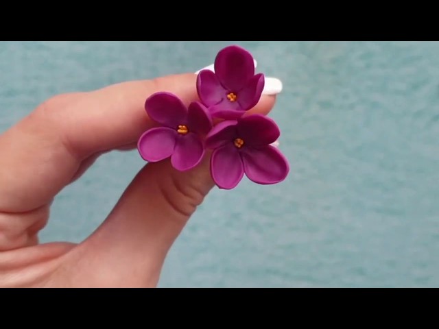 EASY FLOWER POLYMER CLAY TUTORIALs class=