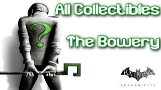 Batman: Arkham City All Riddler Collectibles - The Bowery (HD,60fps)