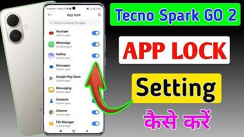 Tecno spark go 2 me app lock kaise kare / how to lock apps in  tecno spark go 2 mobile me ?