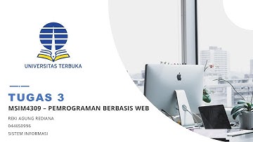 Tugas 3 - Pemrograman Berbasis Web (MSIM4309)