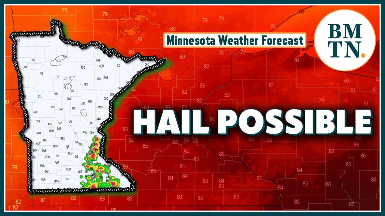 Big-time hail possible with severe storms that erupt Thursday - YouTube