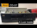 Akai CD-57 - A look Inside , What's Inside + Audio Test , Sound demo