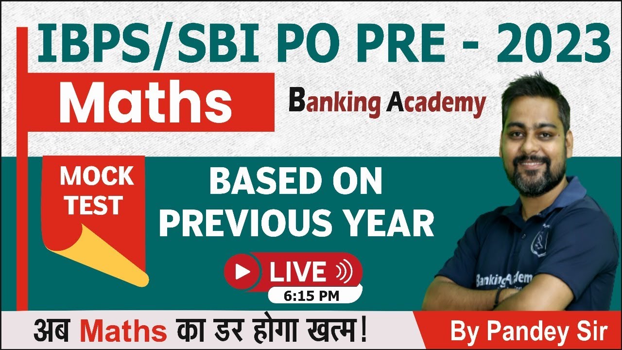 IBPS PO & SBI PO 2023 | Maths Expected Question Paper (Mock Test ...