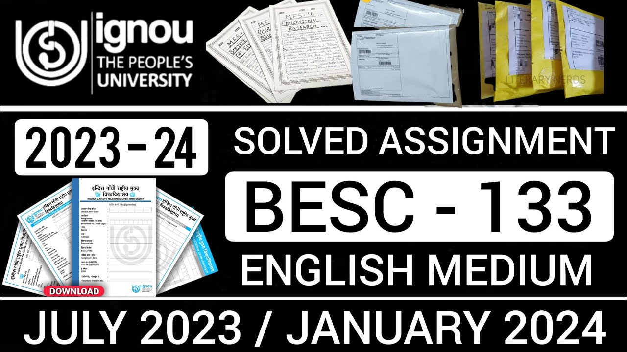 BESC 133 SOLVED ASSIGNMENT 2023-24 | BESC 133 SOLVED ASSIGNMENT 2024 IN ...