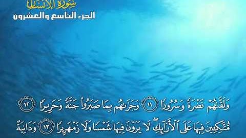 سورة الانسان للقارئ يوسف بن نوح