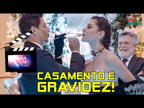 Um Lugar ao Sol: Christian se casa com Bárbara e ela fica grávida!