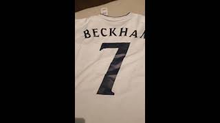 Jersey-Kit-Shir- Baju Bola-Football-Sepakbola Retro-Lama-Vintage Negara Inggris Home-Kandang Piala-Dunia 2002-2003 David-Beckham-Gerrard Old-Lawas