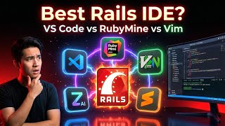 Best Ruby on Rails IDE in 2026 | VS Code vs RubyMine vs Vim vs Zed vs Sublime #viral #fyp #trending 
