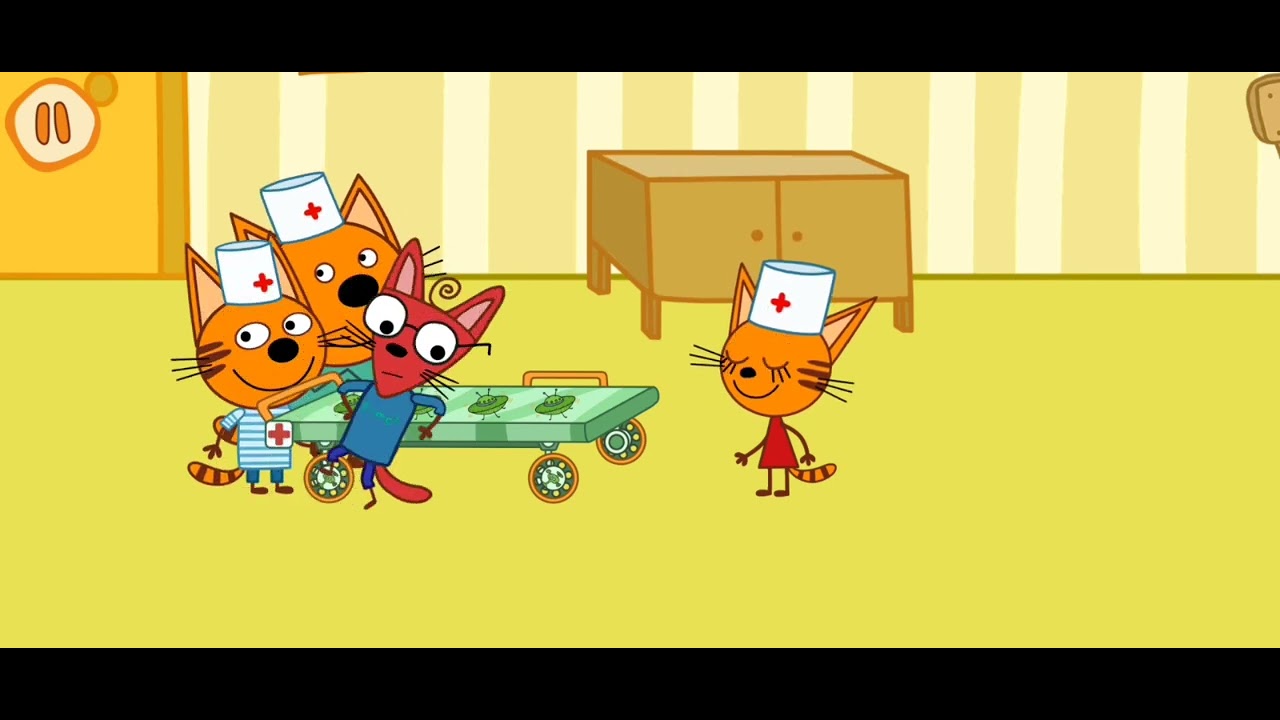 три кота прививка игра. три кота врачи. три кота больница для животных уколы и прививки. профессии. три кота доктор: игра больница.