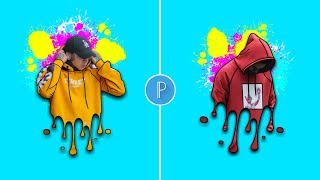 Pixellab splatter effect  editing photo