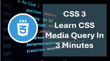 learn css media query in 3 minutes