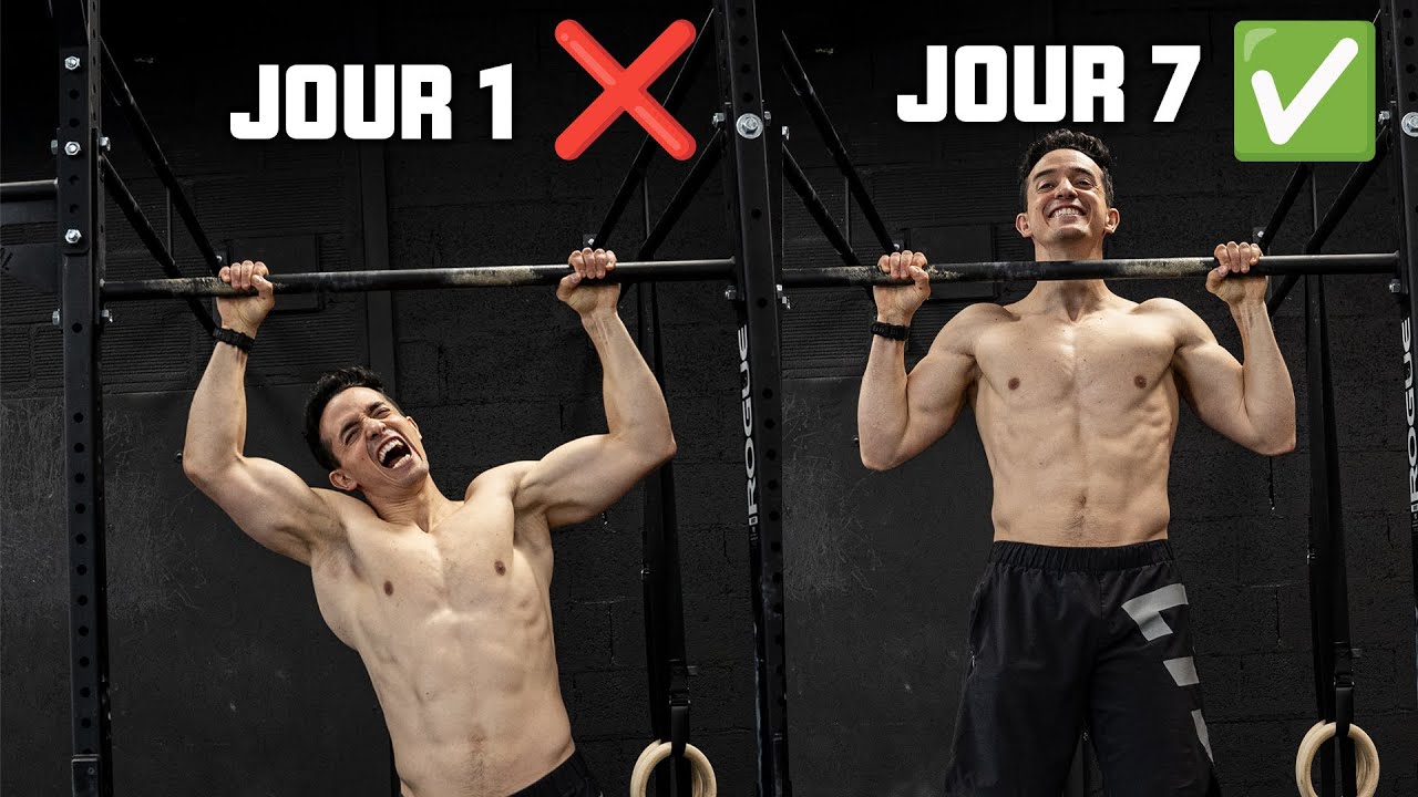 Réussir une traction en 7 jours de A à Z !! (débutant tutoriel)