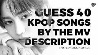 [BOY GROUP] GUESS THE KPOP SONG/MV BY THE MV DESCRIPTION | KPOP RANDOM QUIZ GAMES screenshot 1