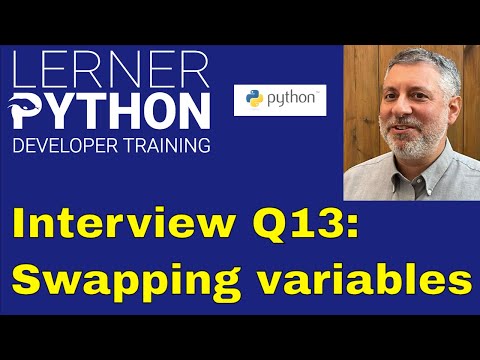 Python interview question #13: Swapping variables