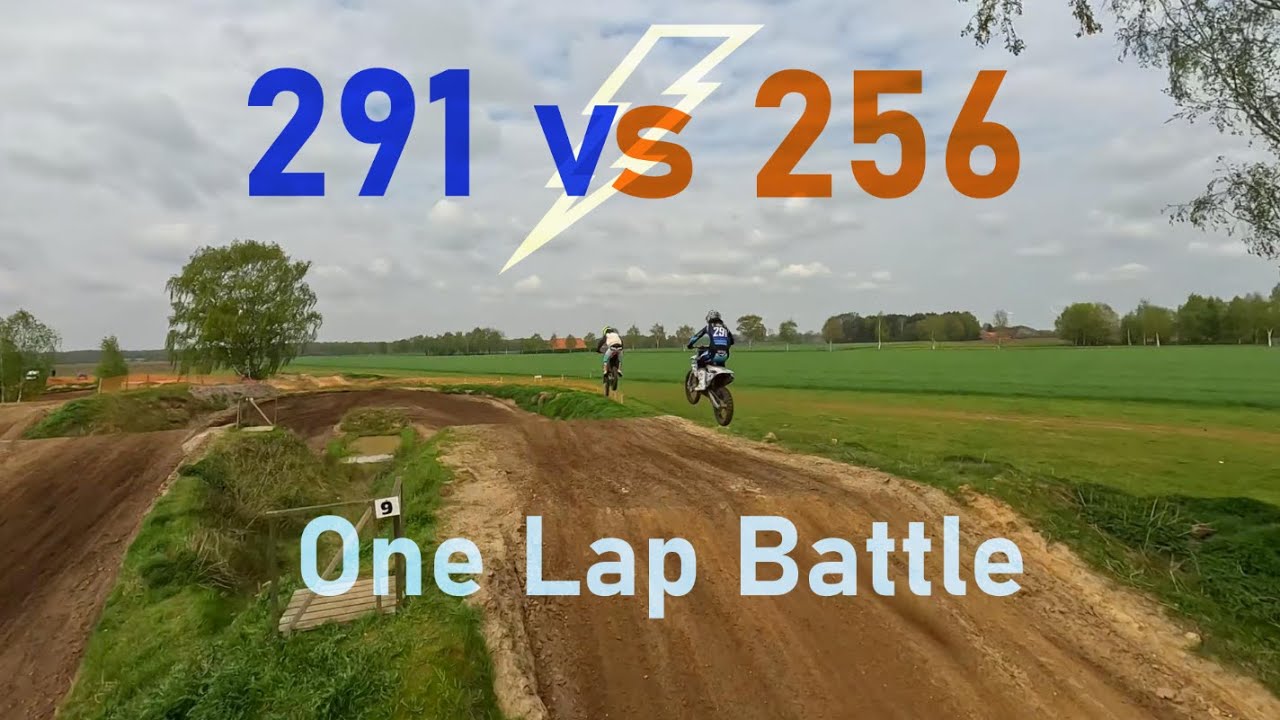 291 vs 256 -  One Lap Battle | FPV Motocross Chase 4k 60fps