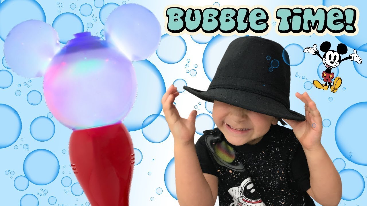 Mickey Mouse bubble toy | Playing Outdoors