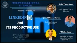 Linkedin and its Productive Uses (by)|Vishal Pratap Singh|Ganesh Shankar Sharma|Abhishek Kumar