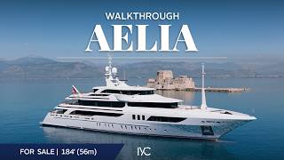 Brand new AELIA walkthrough | Discover 184' (56m) of pure Benetti italian luxury | For sale with IYC