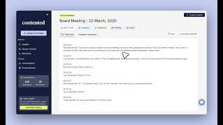 How to be Contented: Uploading a Transcript