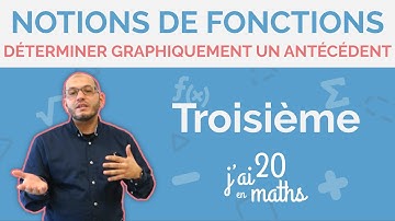 Déterminer graphiquement un antécédent - Notions de fonction - Troisième