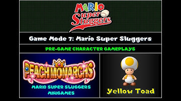 ChrisVortexx98 Mario Super Sluggers Character Gameplay Preview 8: Yellow Toad