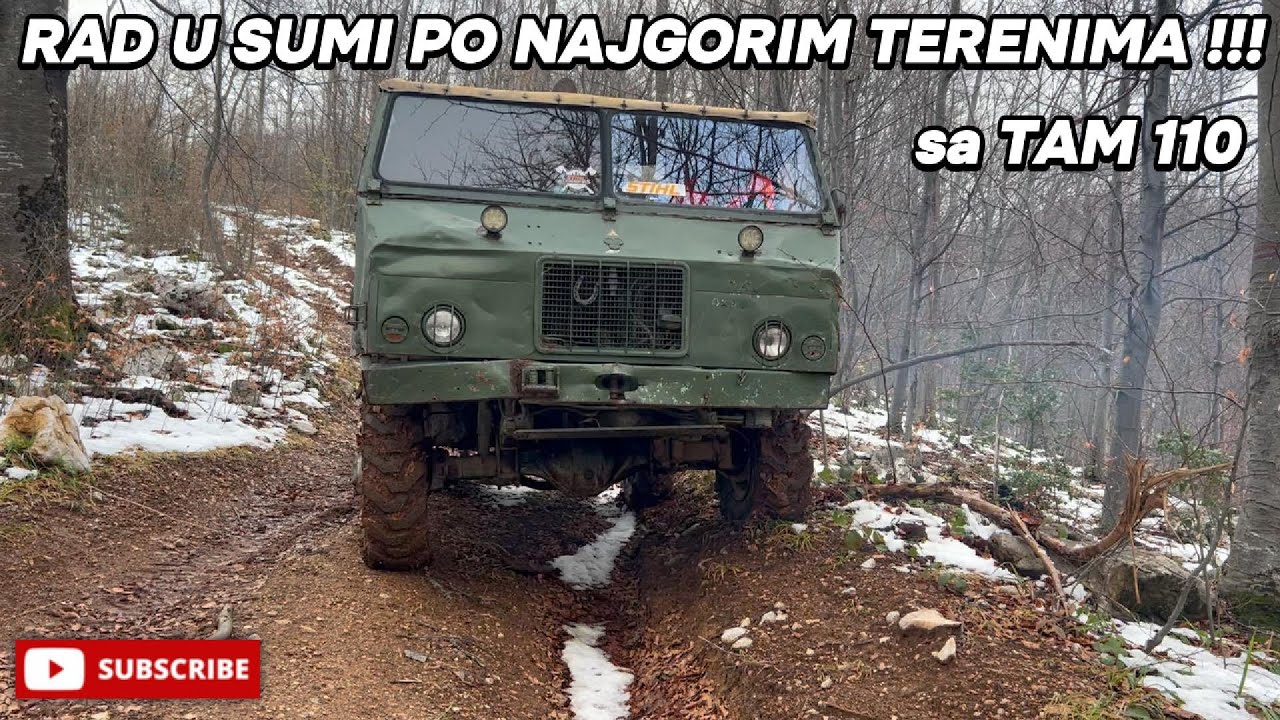 RAD SA VOJNIM KAMIONOM PO NAJLOŠIJIM TERENIMA, 