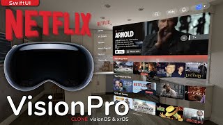 Vision Pro Клон Netflix - SwiftUI - visionOS - xrOS screenshot 5