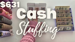 Cash Stuffing $631 | 100 Envelope Challenge | Bills &amp; Mortgage 