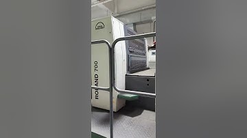 Manroland 700 9 colors stations led UV curing lamps installed