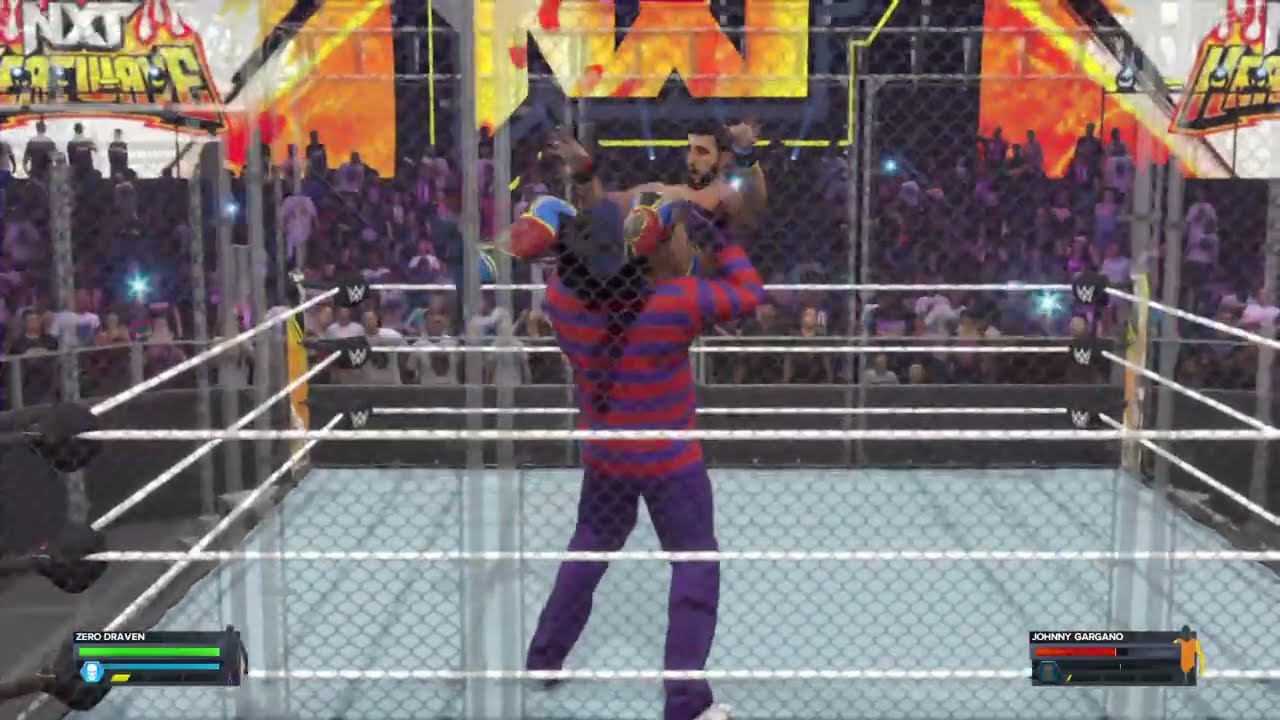 Zero Draven Vs. Johnny Gargano in Steel Cage Match: MyRise | WWE 2K24