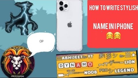 HOW TO WRITE STYLISH NAME IN IPHONE IN MINI MILITIA