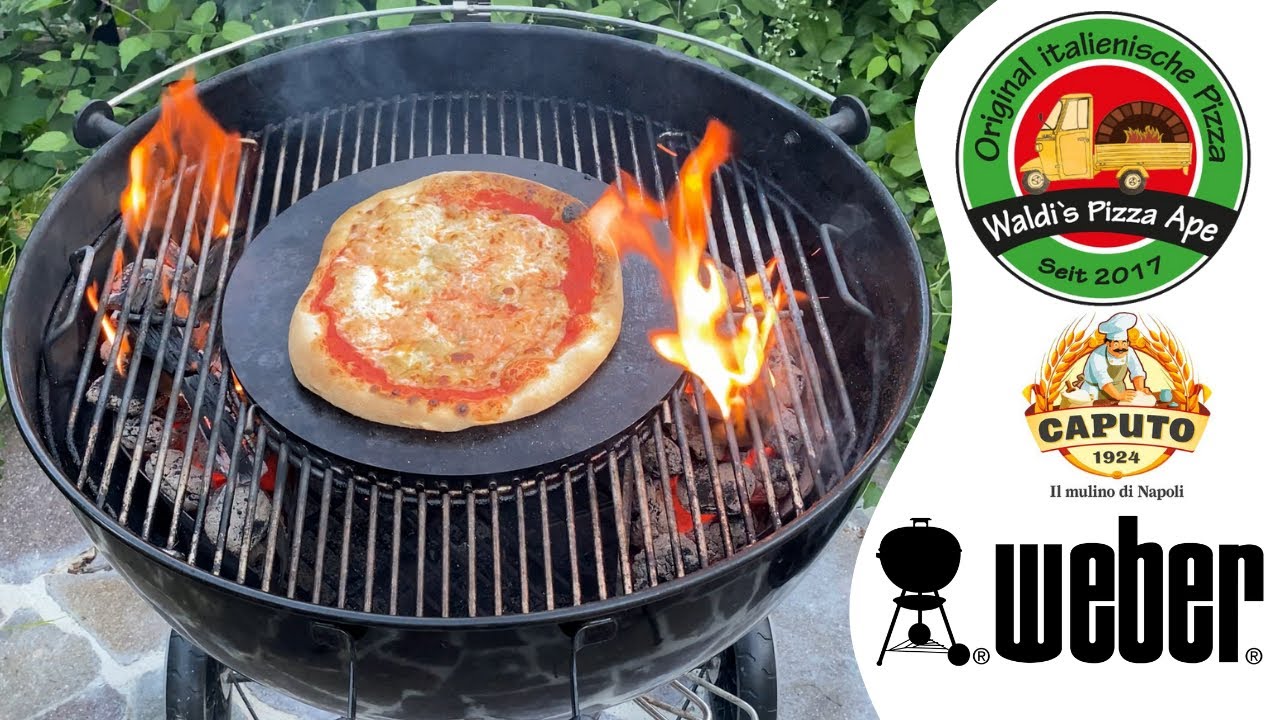 Pizza vom Weber Kugelgrill🔥 wie in der Pizzeria🍕 - YouTube