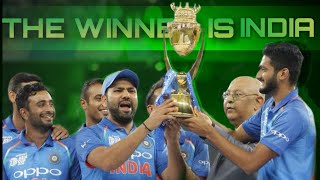 The Asia World Cup winners is India cricket team ? Jai bharat ??