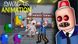 Among Us Animation vs. Escape Siren Cop's Prison | 어몽어스 VS 좀비 애니메이션