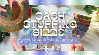 Cash Stuffing $1220💸🎀 | JUNE W3 | Savings Challenge, Sinking Funds, Australian Zero Based Budget